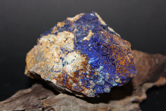 Raw - Azurite with Malachite (on matrix) - med