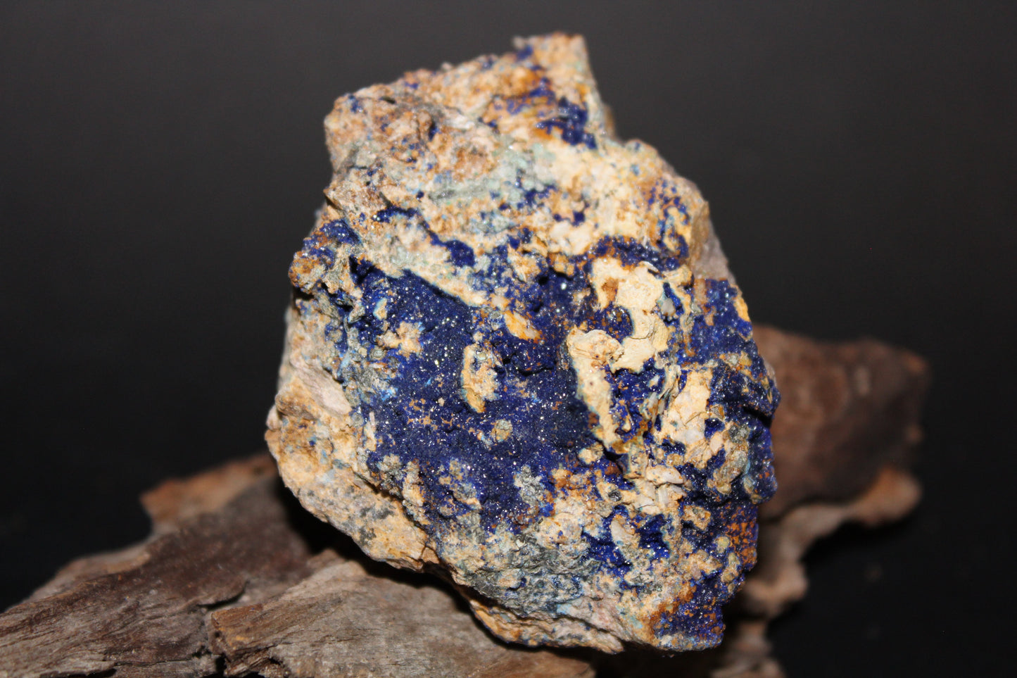 Raw - Azurite with Malachite (on matrix) - med
