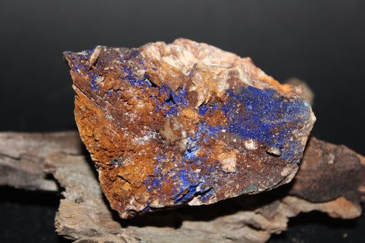 Raw - Azurite with Malachite (on matrix) - med