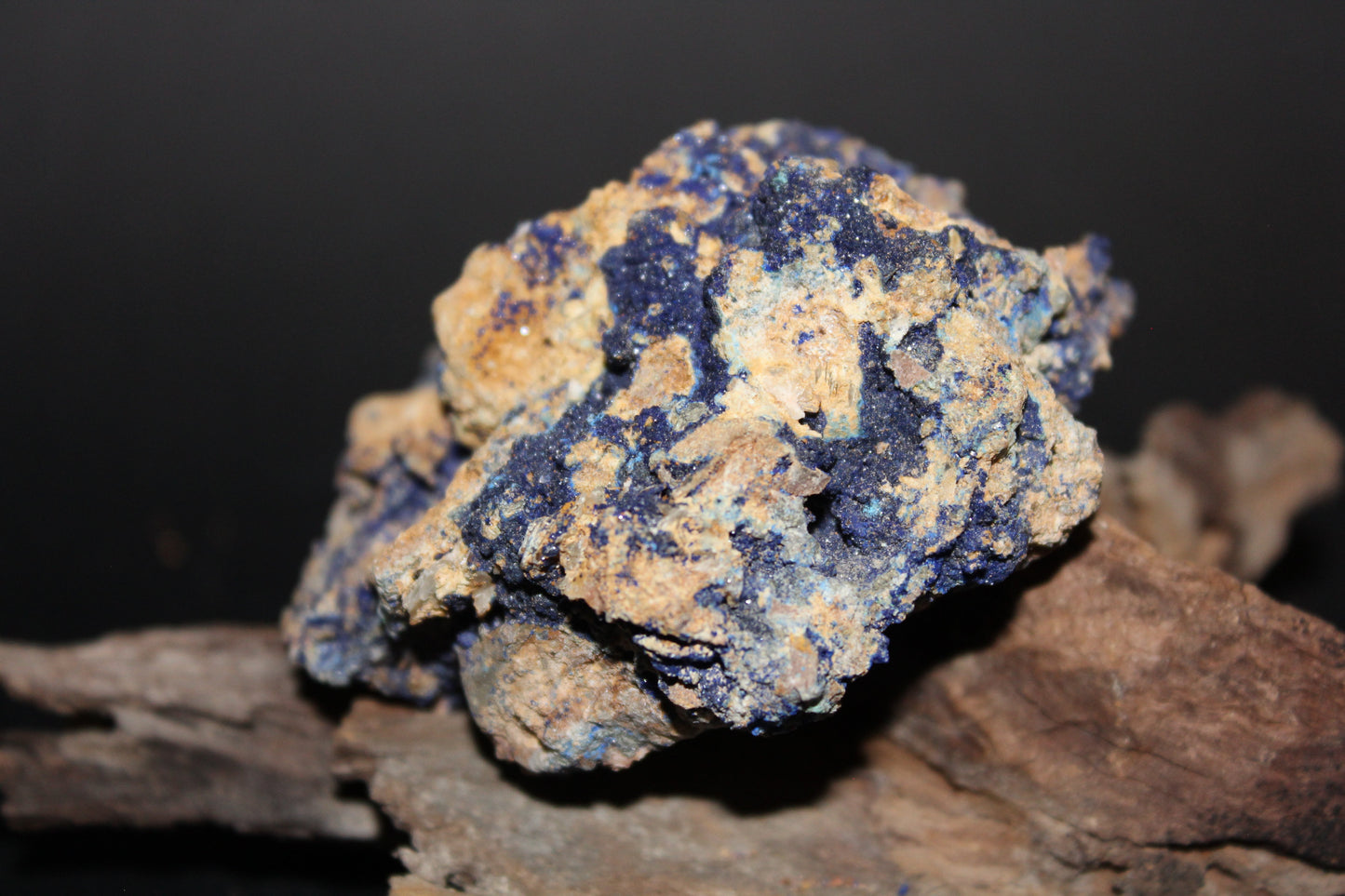 Raw - Azurite with Malachite (on matrix) - med