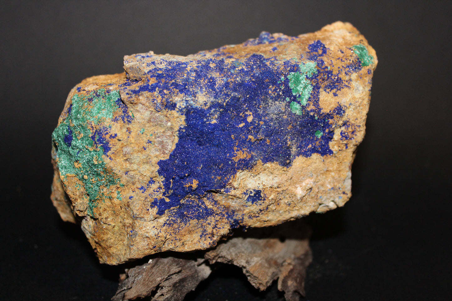 Raw - Azurite with Malachite (on matrix) - lge