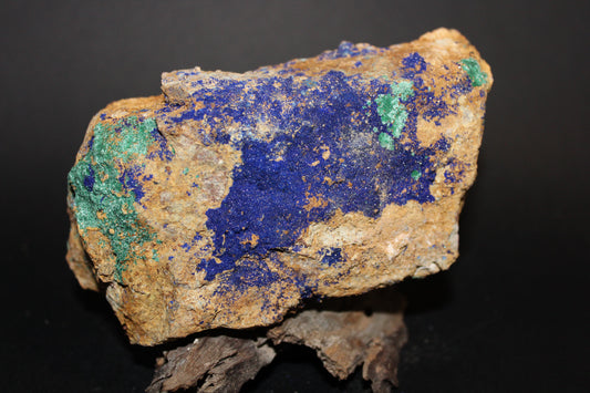 Raw - Azurite with Malachite (on matrix) - lge