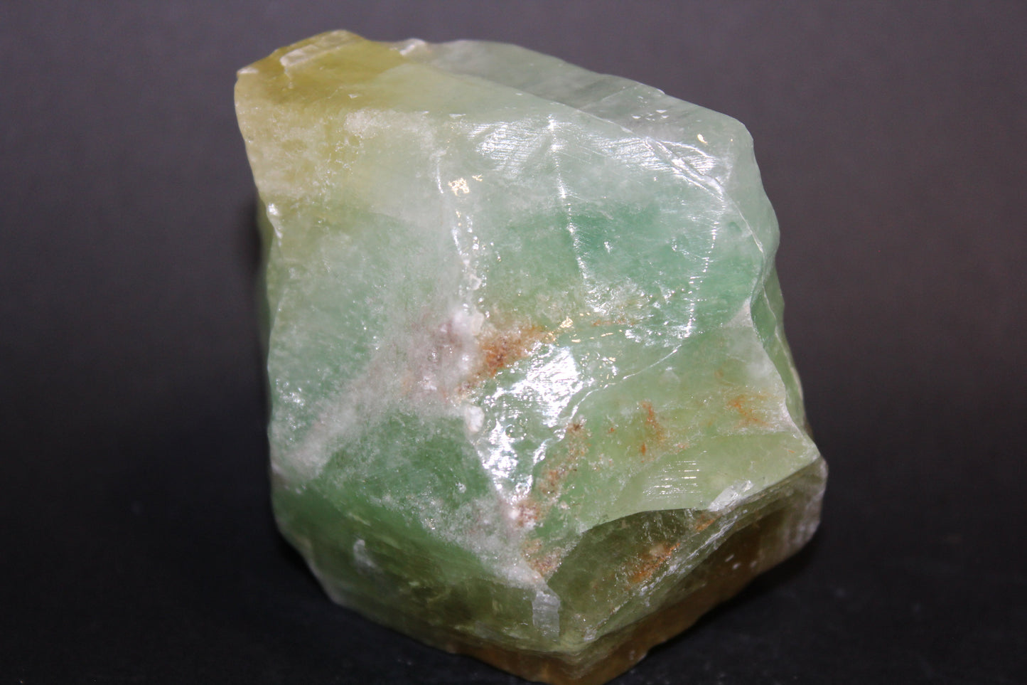 Raw - Green Calcite - med
