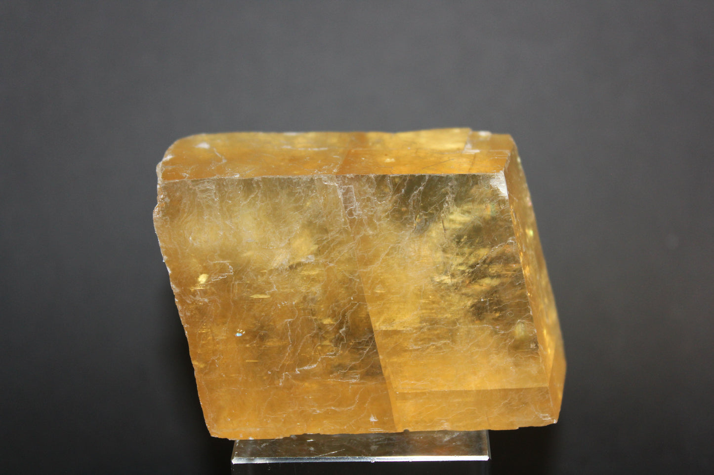 Raw - Honey Calcite (Rhomboid) - lge