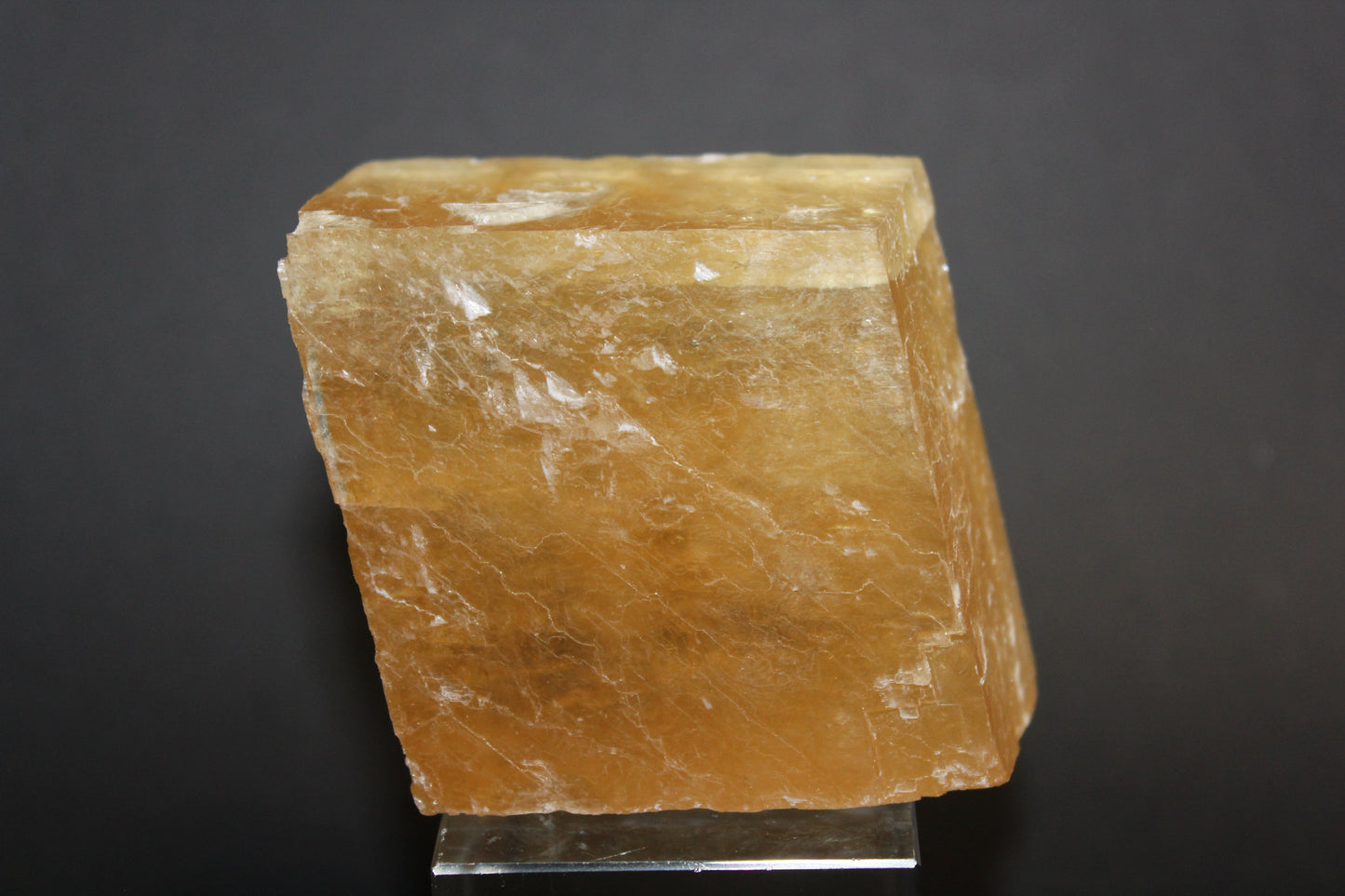 Raw - Honey Calcite (Rhomboid) - lge