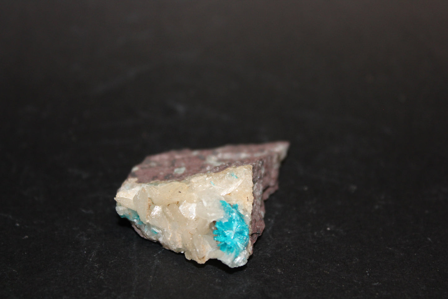 Raw - Cavansite (on Apophyllite & Rock matrix) - sml
