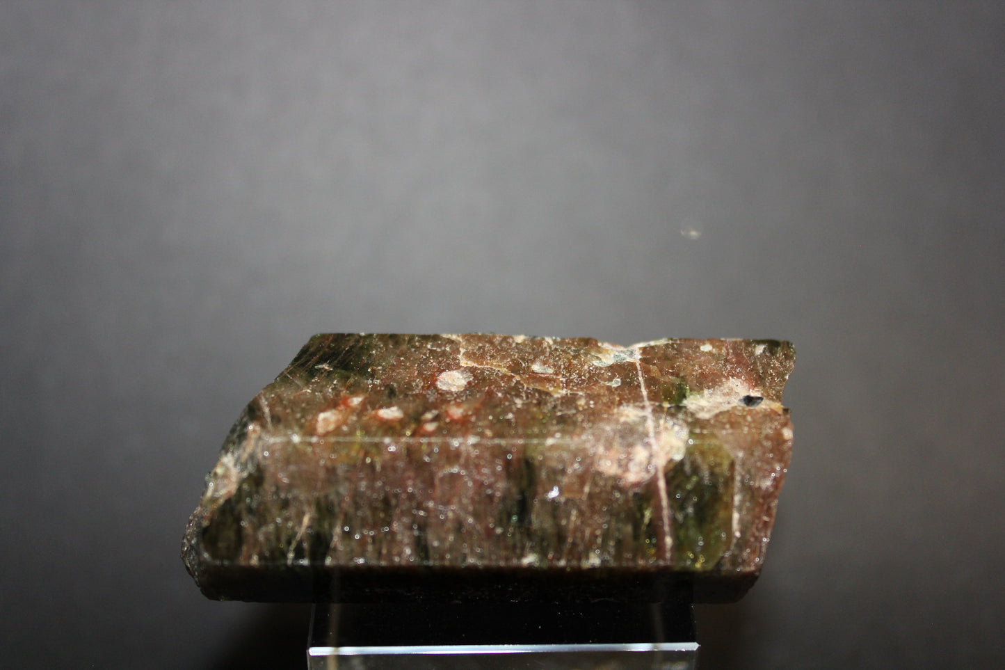 Raw - Epidote (1/2 polished) - lge