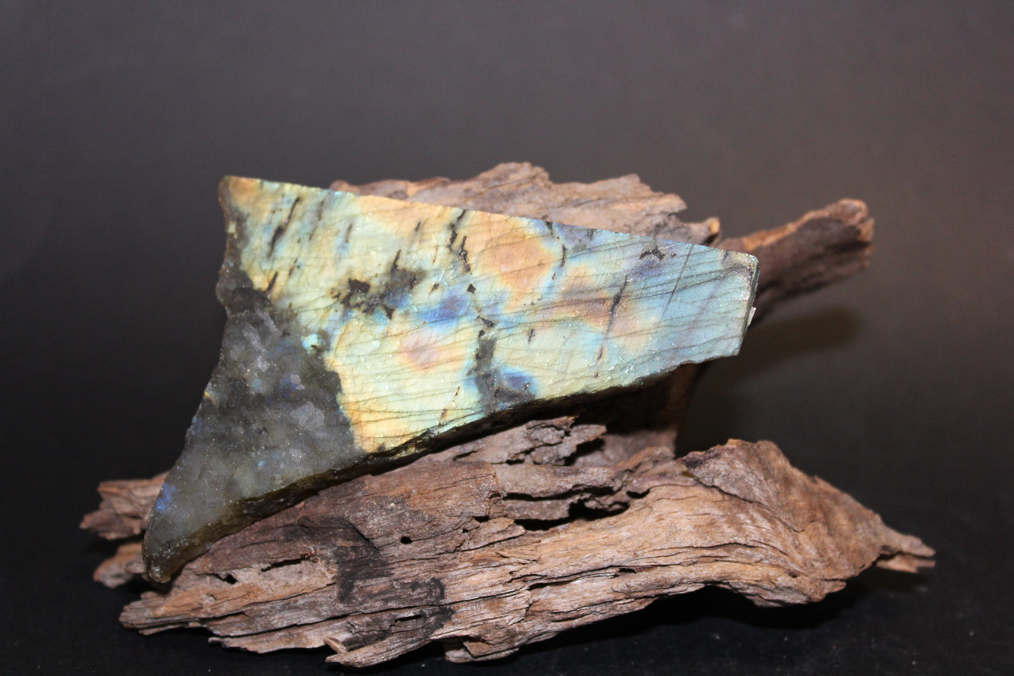 Slice - Labradorite (raw) - sml