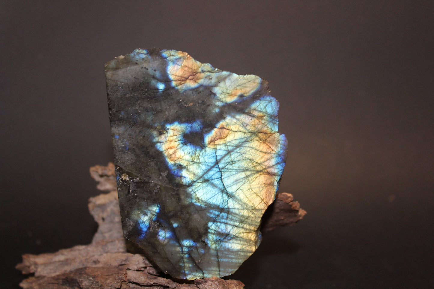 Slice - Labradorite (raw) - med