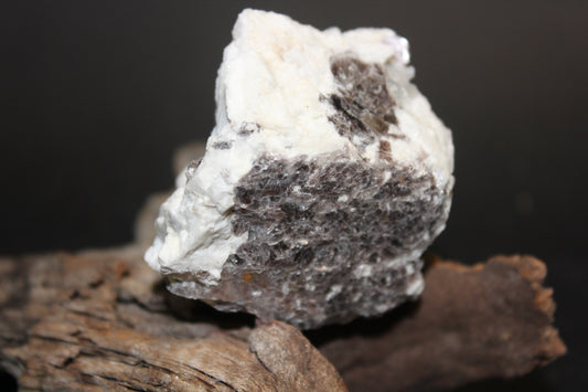 Raw - Lepidolite (on Calcite matrix with mica) - sml