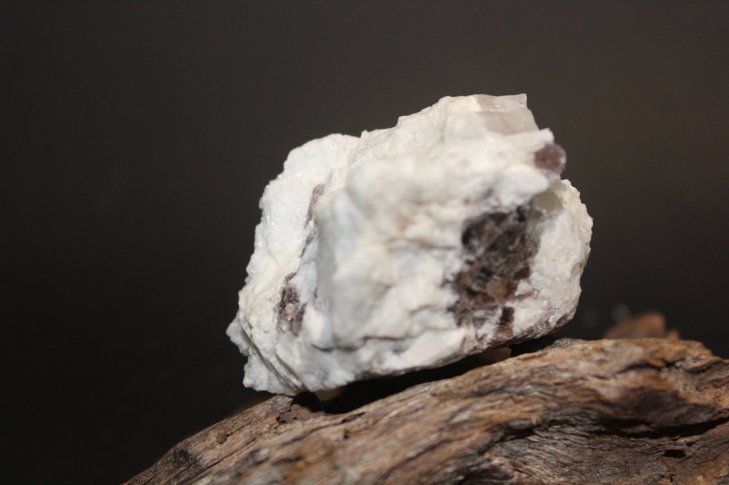 Raw - Lepidolite (on Calcite matrix with mica) - sml