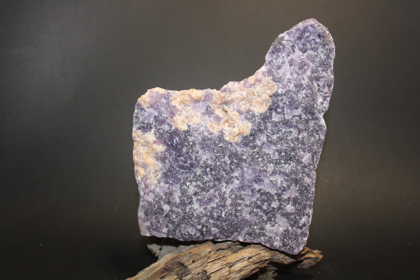 Raw - Lepidolite (stand) - lge