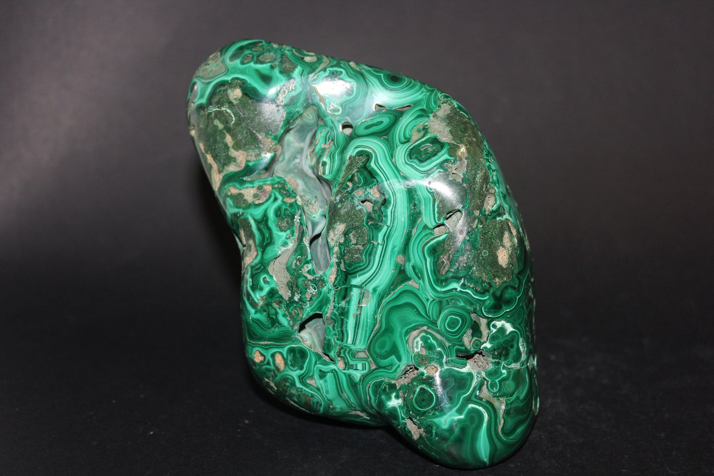 Raw - Malachite (Congo) - polished - lge