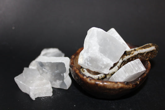 Raw - Selenite - freeform (semi-polished) - xsml