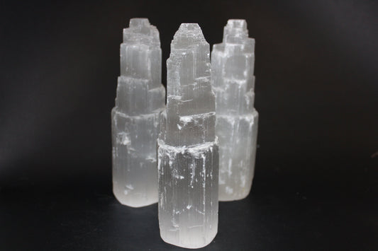 Raw - Selenite - Tower (Atlantean) - med/lge