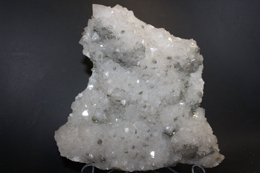 Raw - Pyrite (on Clear Quartz matrix) - xlge