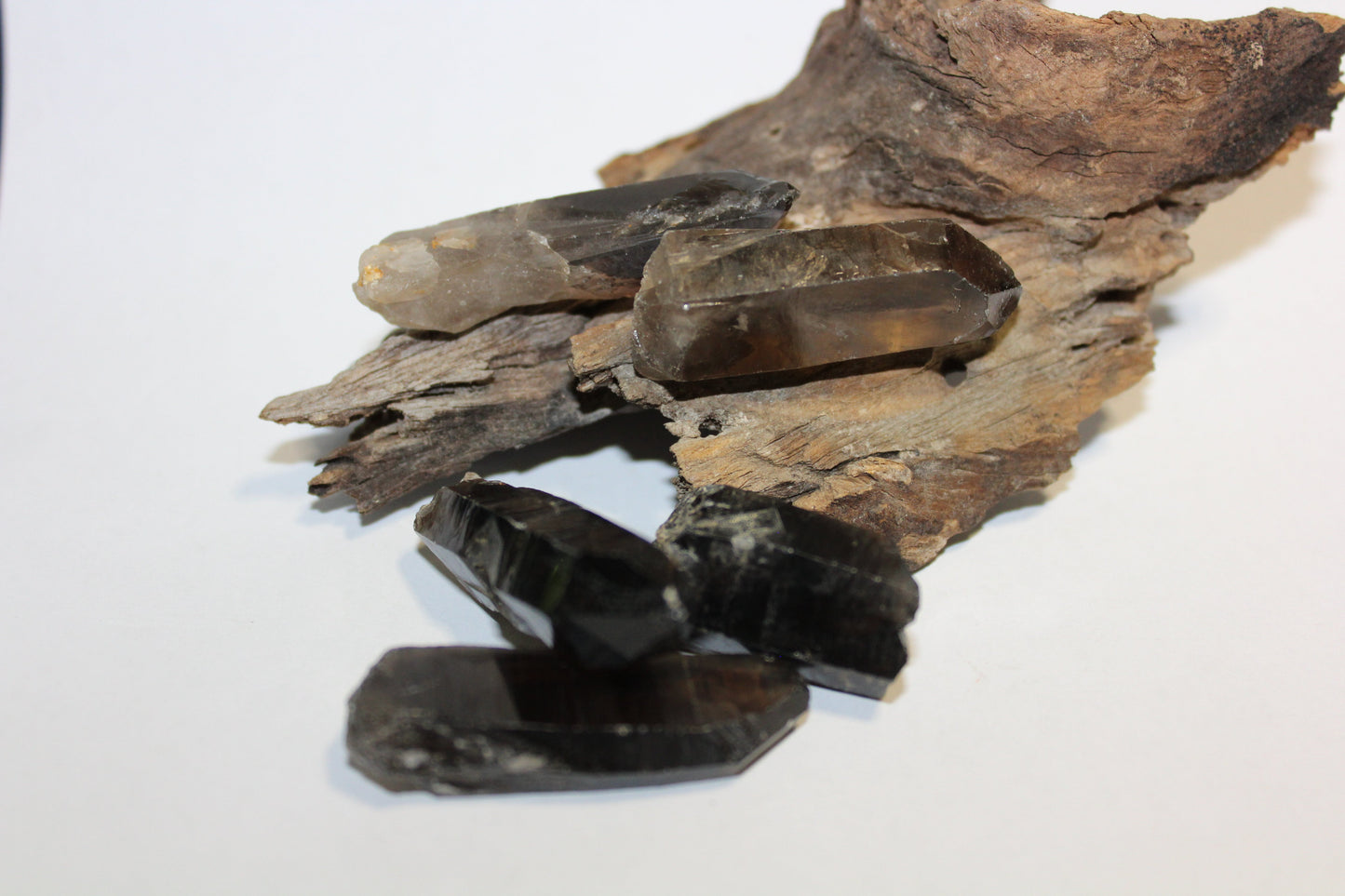 Point - Smoky Quartz (raw - dark) - sml