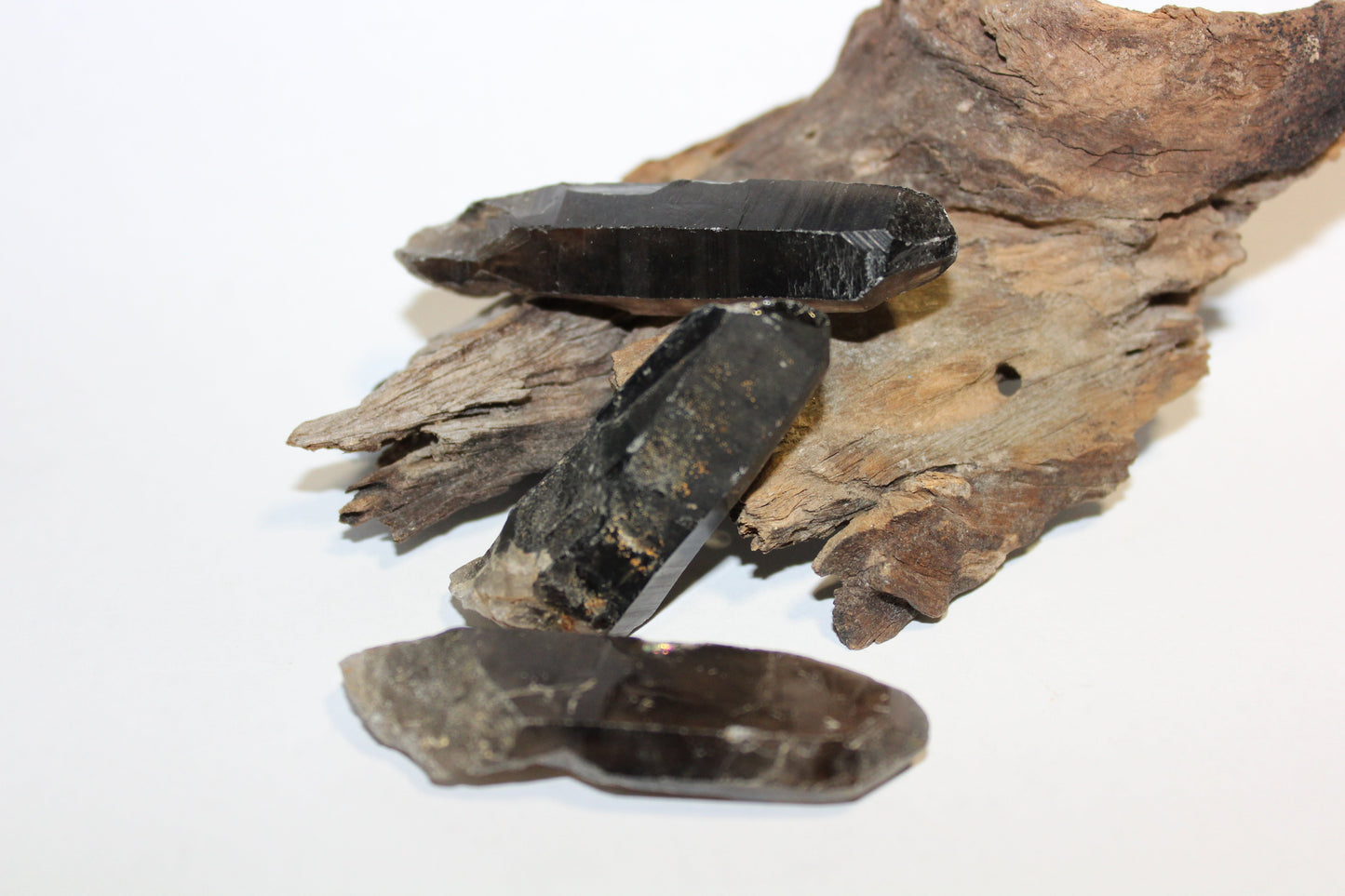 Point - Smoky Quartz (raw - dark) - sml