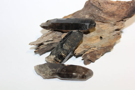 Point - Smoky Quartz (raw - dark) - sml