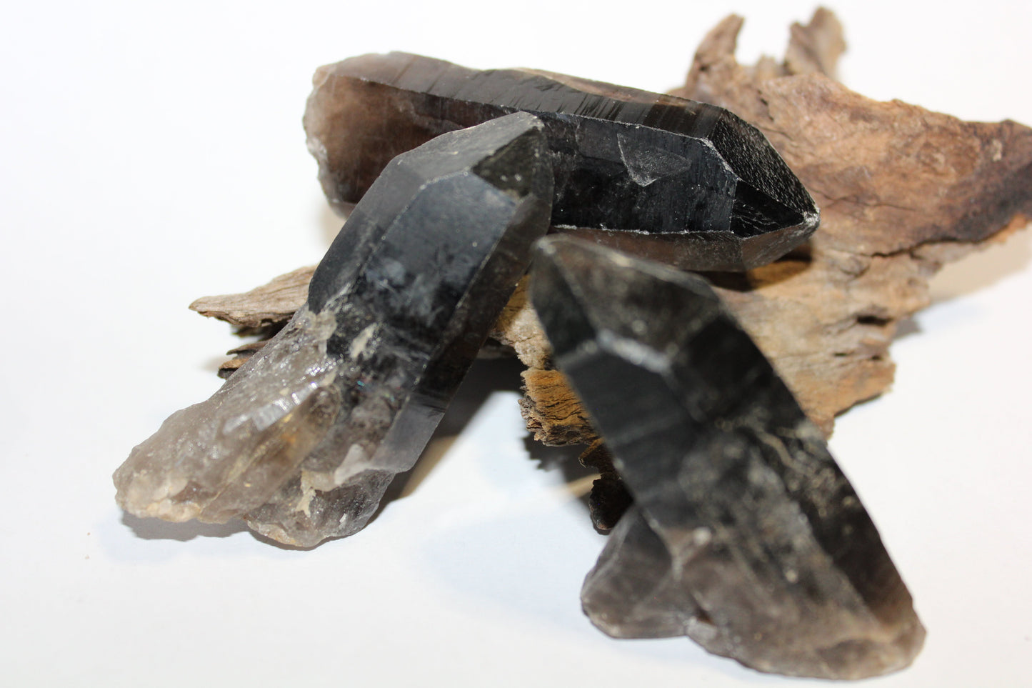 Point - Smoky Quartz (raw - dark) - med
