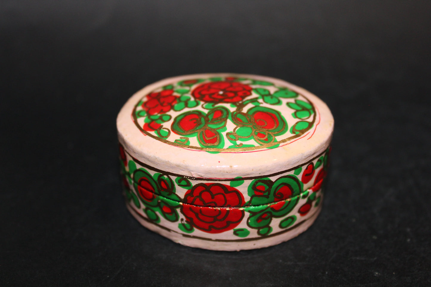 Box - hand painted (ring box) - xsml