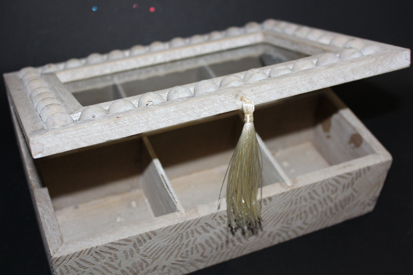 Box - timber with glass lid