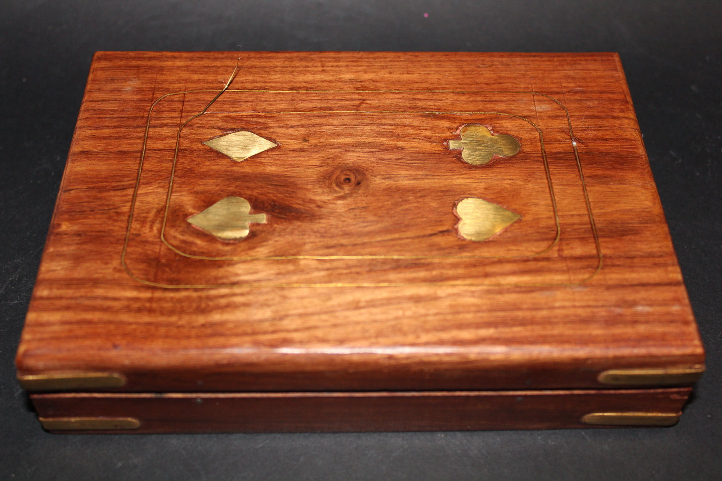 Box - timber with brass inlay