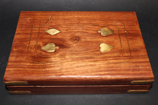 Box - timber with brass inlay