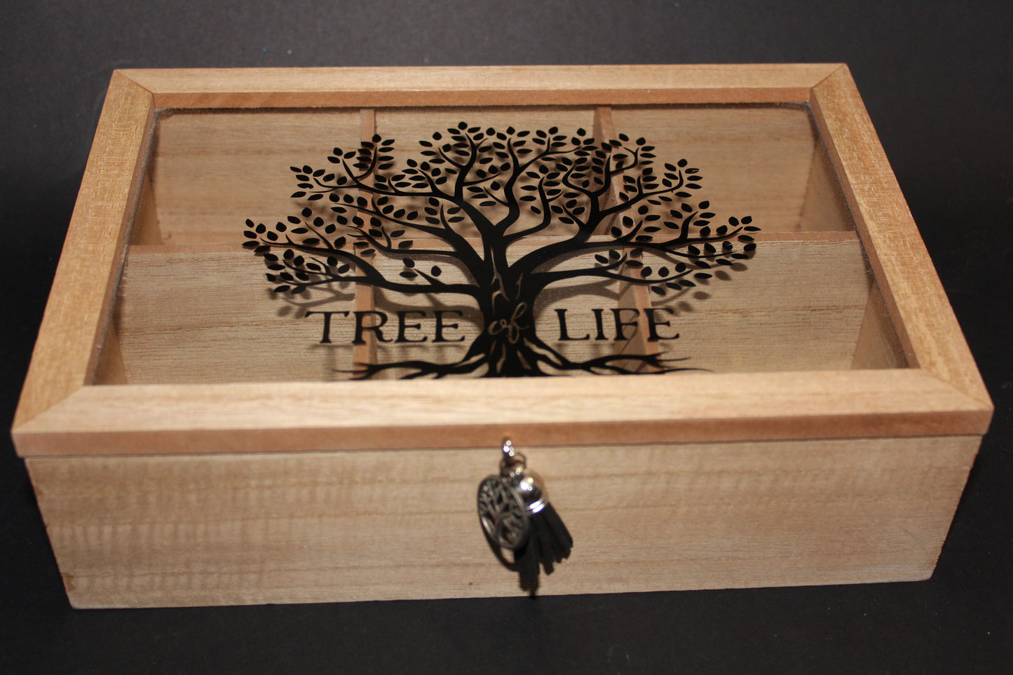 Box - timber with glass lid - Tree of Life
