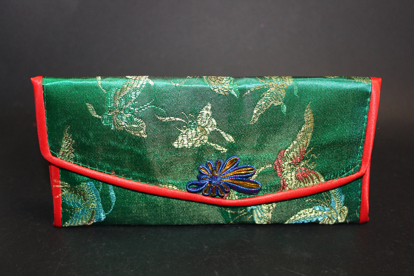 Purse - embroidered silk