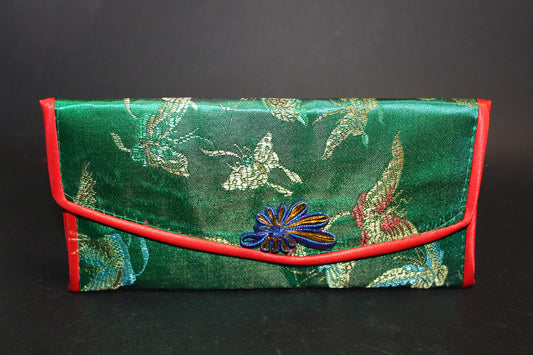 Purse - embroidered silk