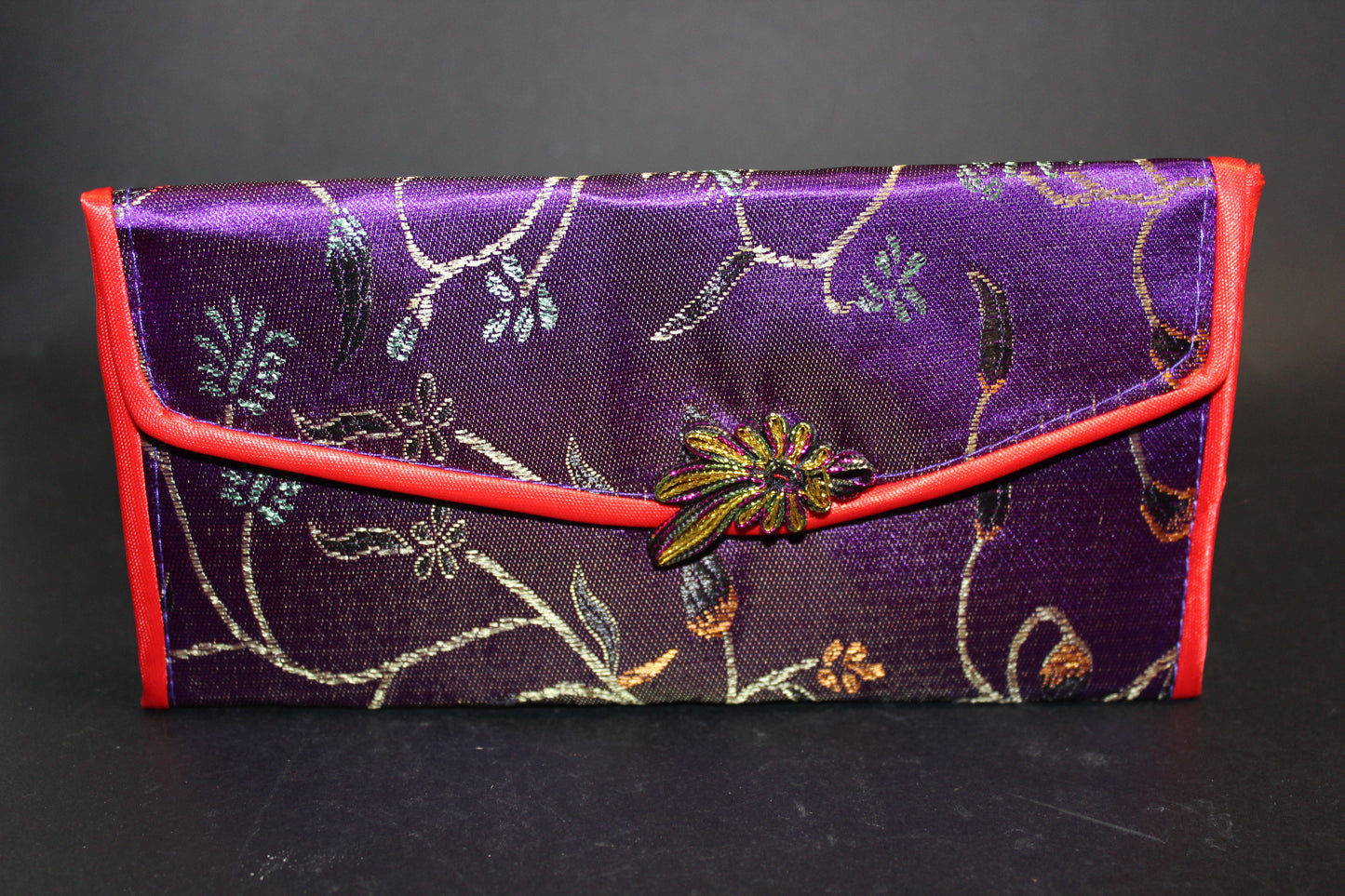 Purse - embroidered silk