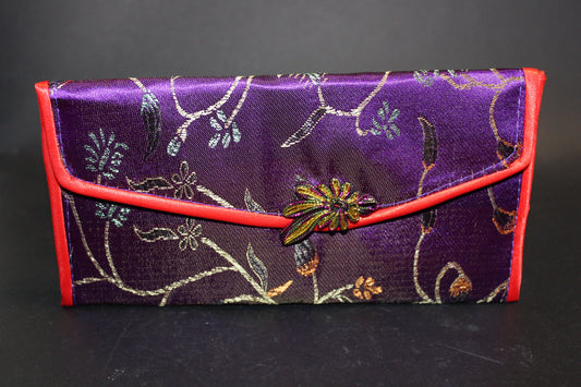 Purse - embroidered silk