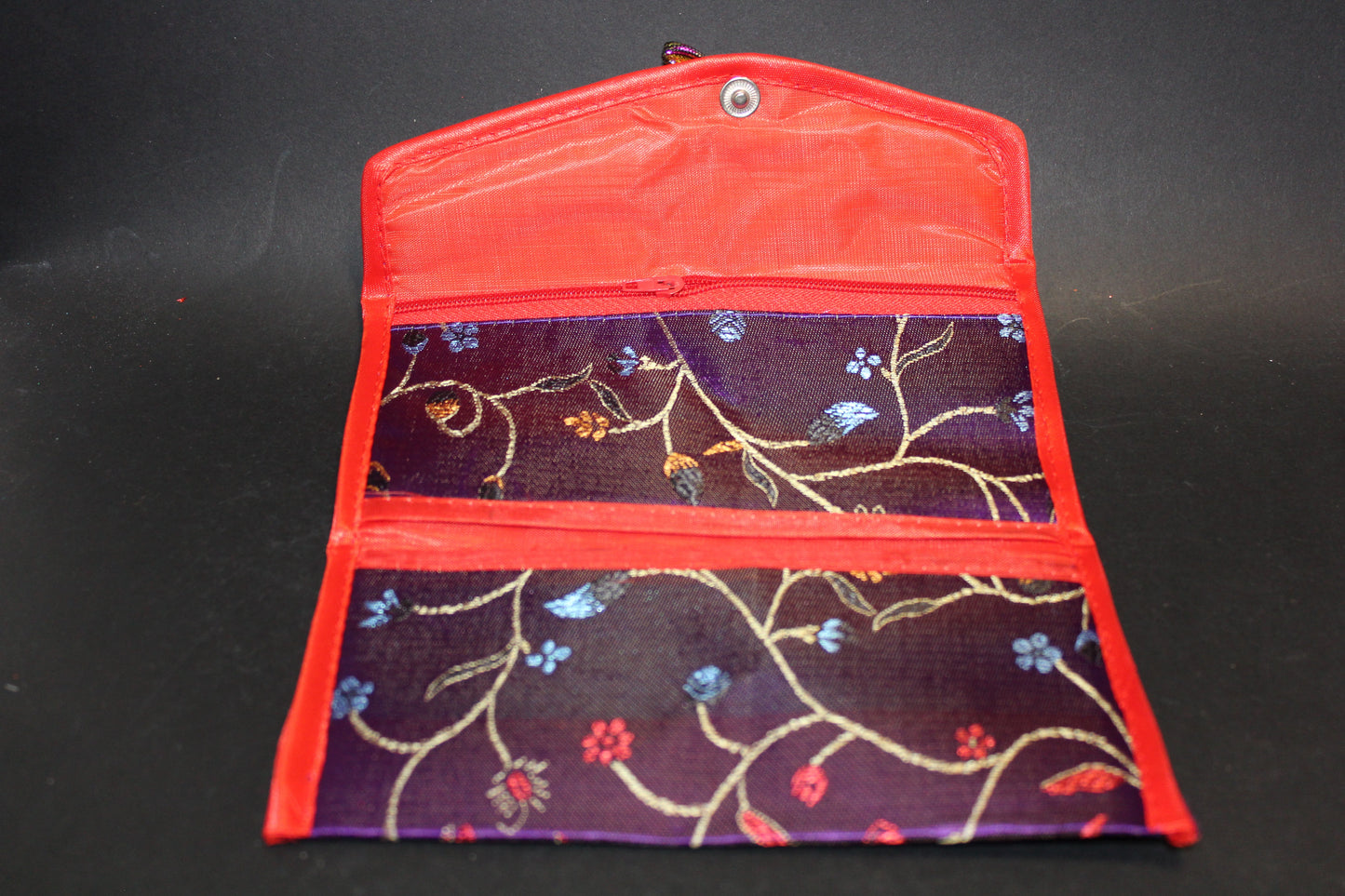 Purse - embroidered silk