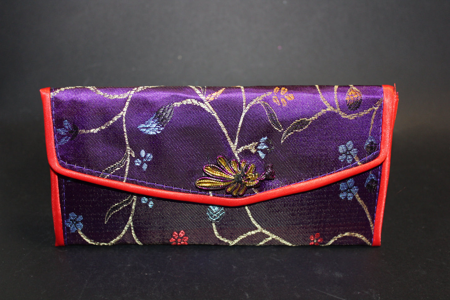 Purse - embroidered silk