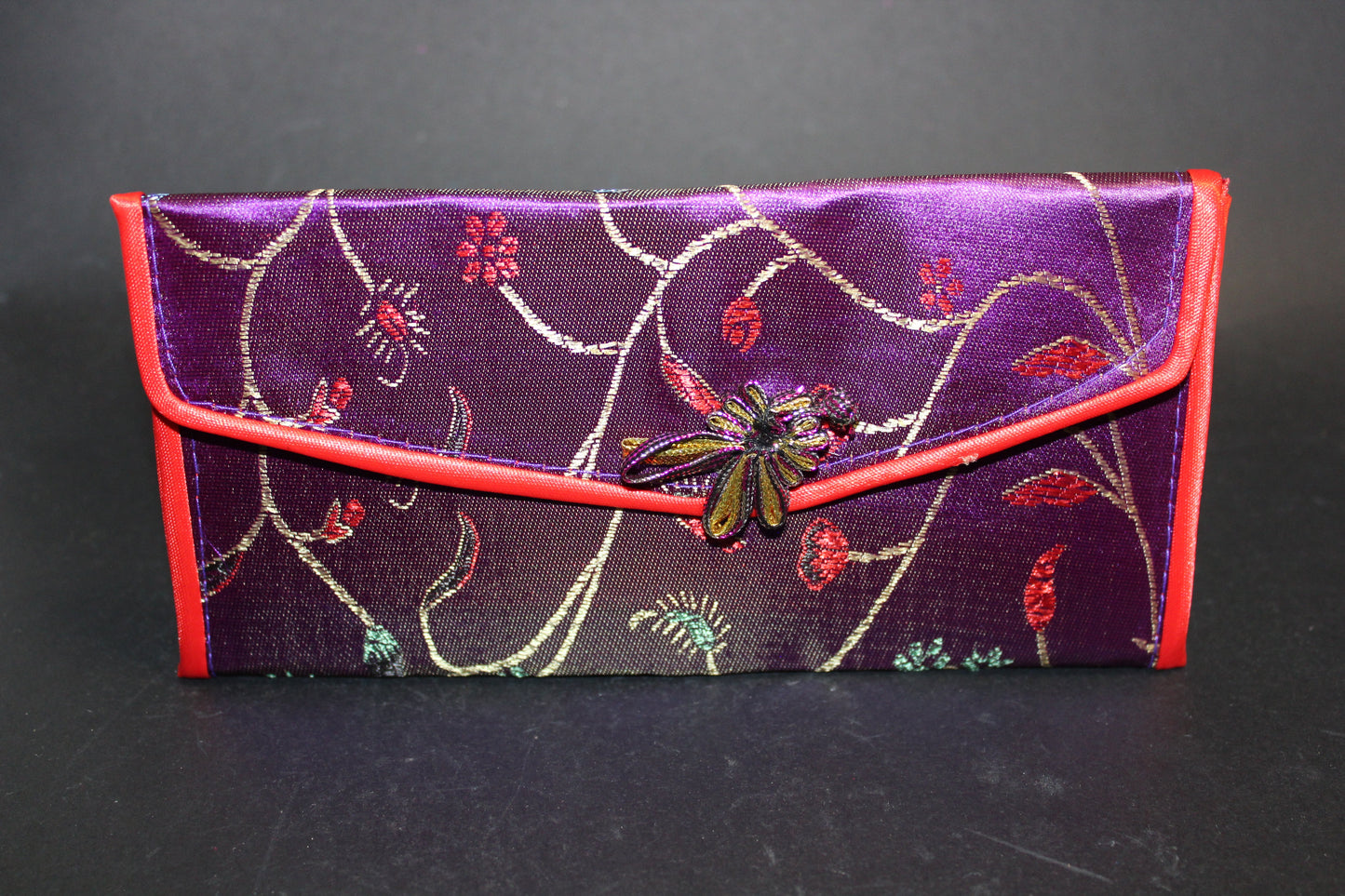 Purse - embroidered silk