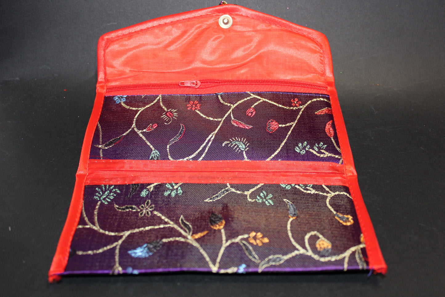 Purse - embroidered silk