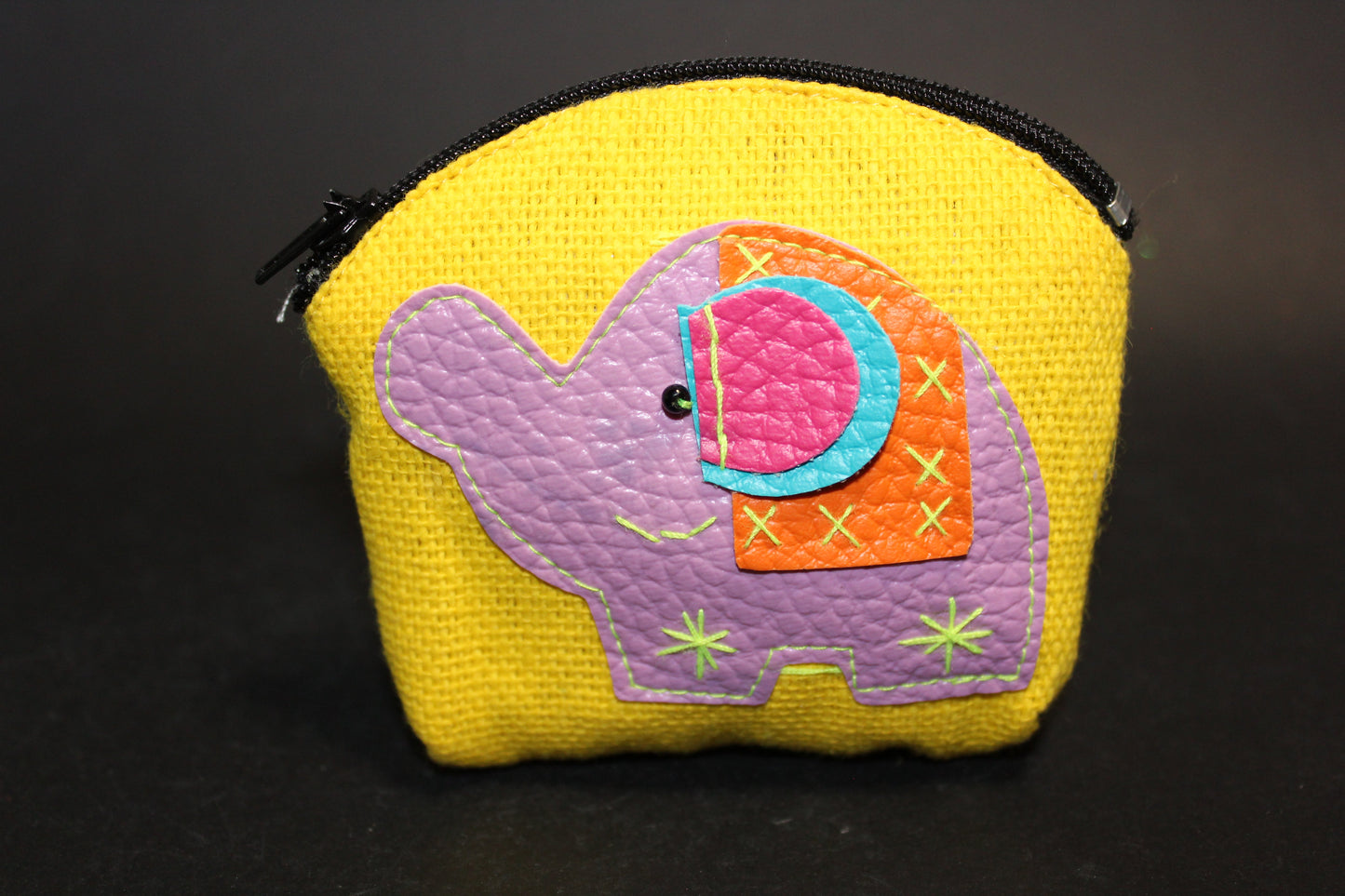 Purse - cotton (zippered) - sml