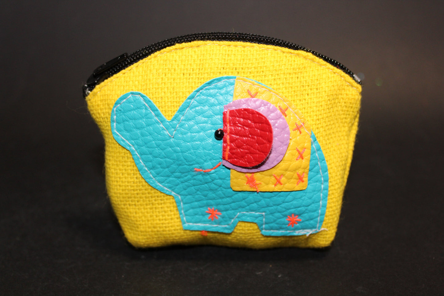 Purse - cotton (zippered) - sml