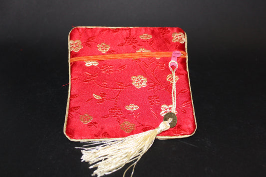 Purse - embroidered silk - sml