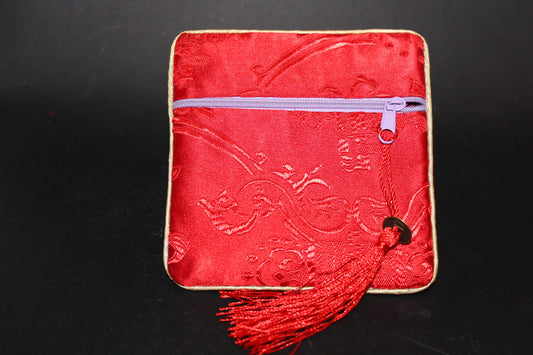 Purse - embroidered silk - sml