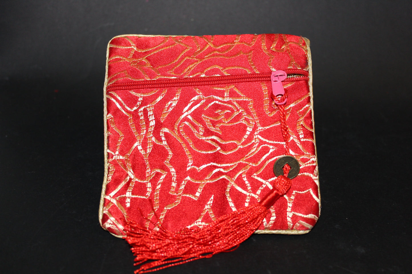 Purse - embroidered silk - sml