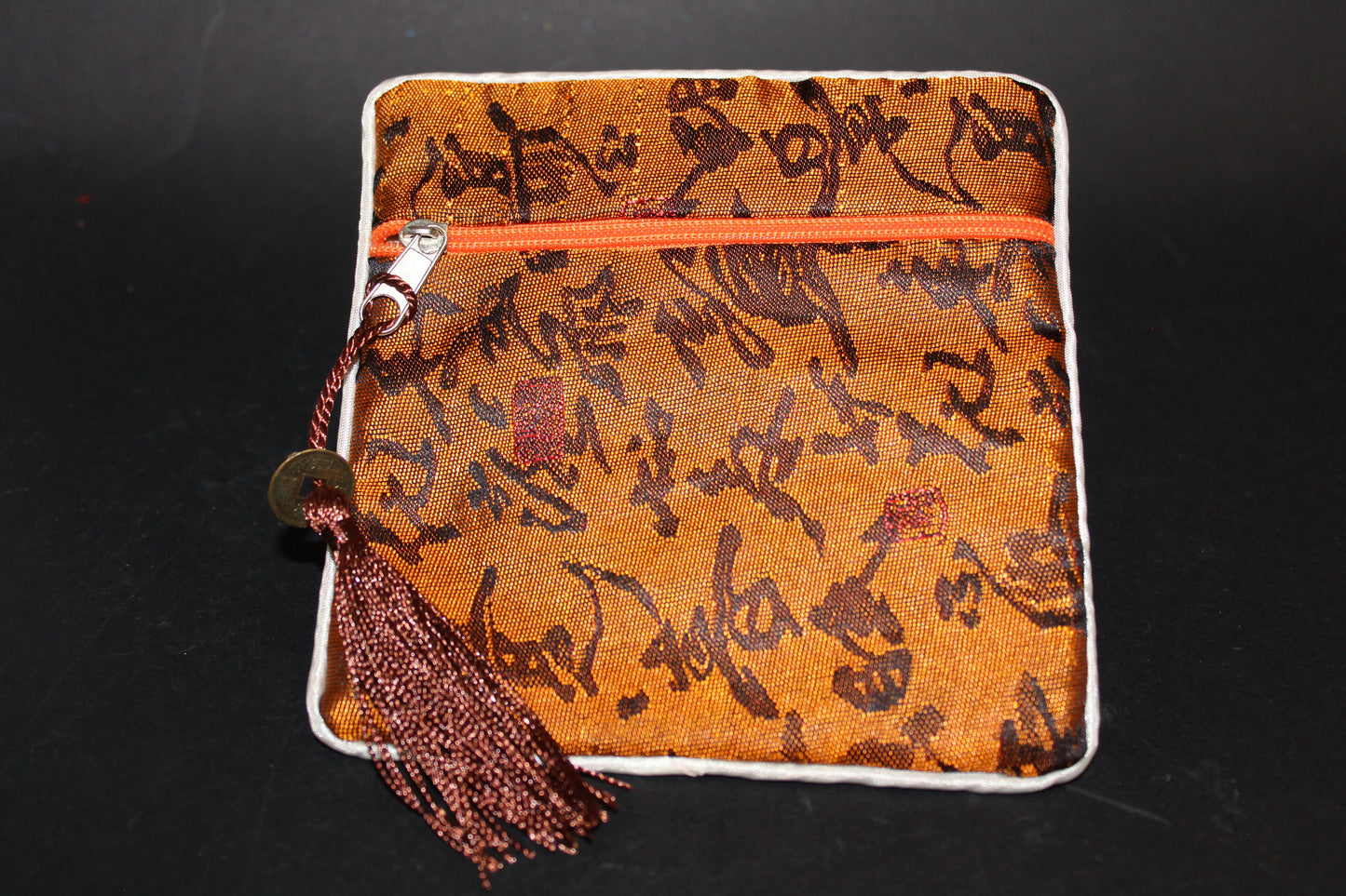 Purse - embroidered silk - sml