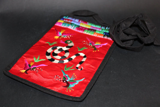 Bag - hand embroidered shoulder bag - sml