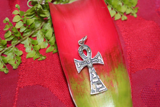 Pendant - S/S - Ankh - med