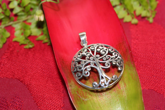 Pendant - S/S - Tree Of Life - med