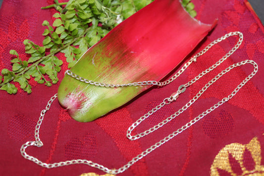 Chain - S/S - Curb link - 55cm