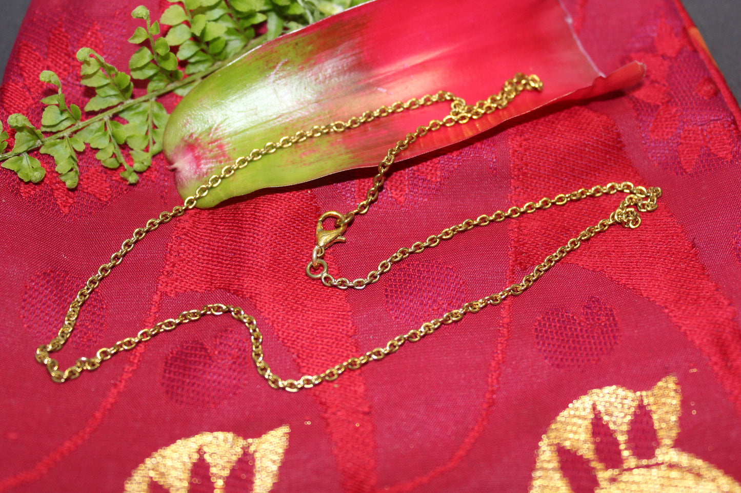 Chain - Brass - Oval link - 50cm