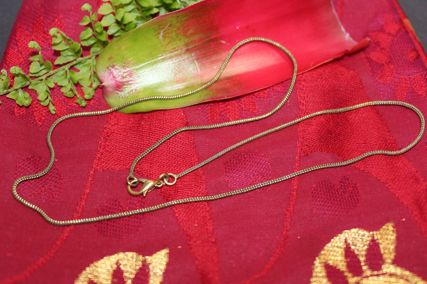 Chain - Brass -  Snake link - 50cm