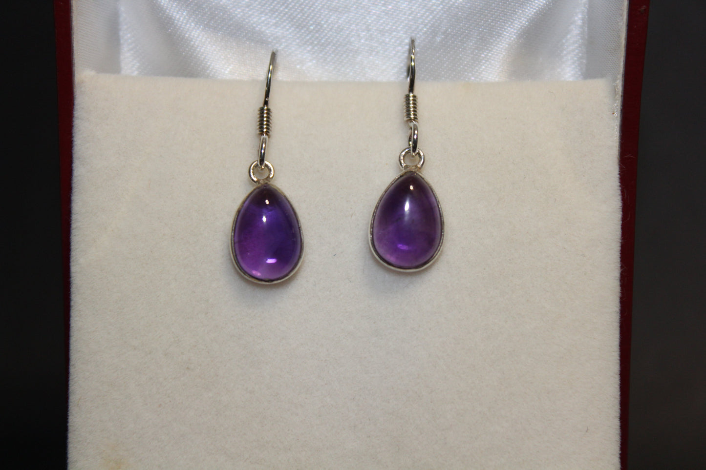 Earrings - Amethyst - tear